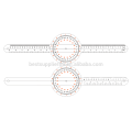 Plastic 19" Goniometer with 360 Degree Head